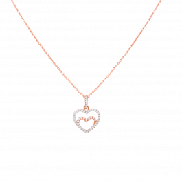 Valentines Day Gifts Fabulous Valentine Twin Heartin Diamond Necklaces