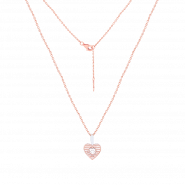 Valentines Day Gifts Glorious Single Stone Heartin Diamond Necklaces