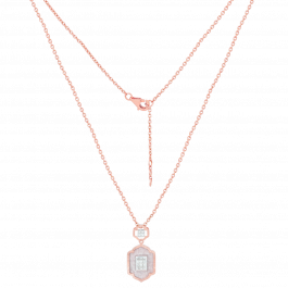 Bold Baguette Box Diamond Necklaces
