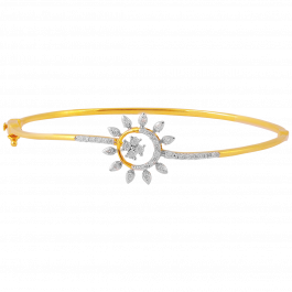 Adoring Sun Design Diamond Bracelet