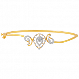 Adore Pear Design Diamond Bracelet