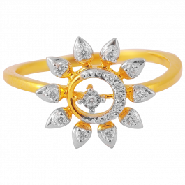 Fashinate Sun Design Diamond Rings