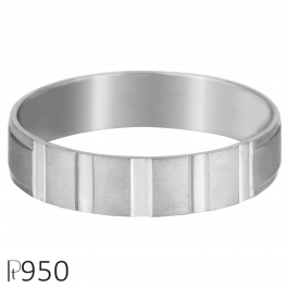 Beautiful Plain Design Platinum Ring