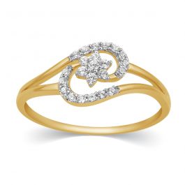 Marvelous Floral Design Diamond Ring
