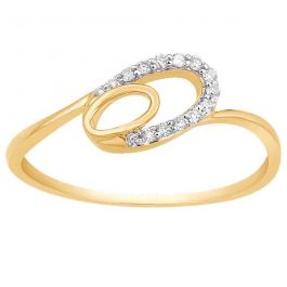 Lovely Oval Design Diamond Ring