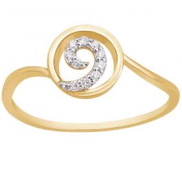 Beautiful Spiral Design Diamond Ring