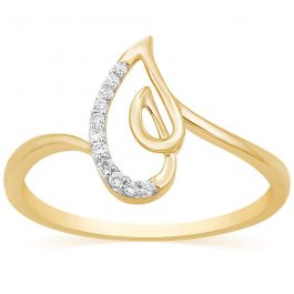 Dazzling Diya Design Diamond Ring