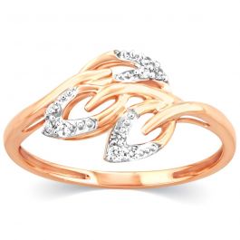 Lovely Leaf Design Collection Diamond Ring