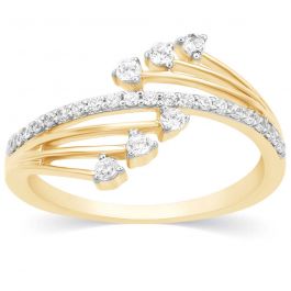 Gardening Grass Design Diamond Ring