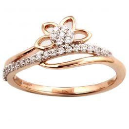 Outstanding Semi Floral Design Diamond Ring