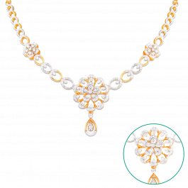 Mesmerising Double Floral Diamond Necklaces