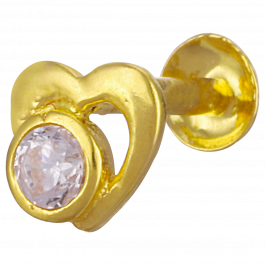 Stylus Heart And Stone Gold Nosepin