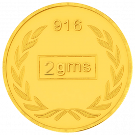 22KT Gold 2 Grams Coin-26D021726