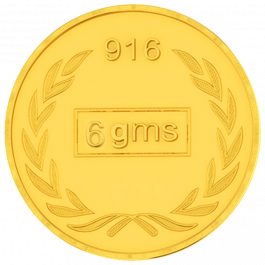22KT Gold 6 Grams Coin-26D200979