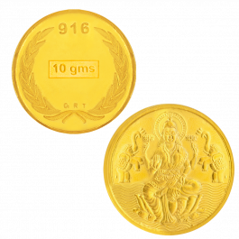 22KT Gold 10 Grams Lakshmi Coin-26C938052