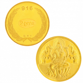 22KT Gold 2 Grams  Lakshmi Coin-26D021726