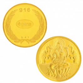 22KT Gold 4 Grams Lakshmi Coin-26D201269