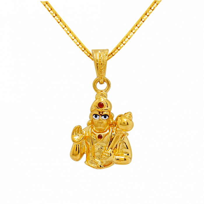 Buy Gold 22KT Hanuman with Gada Pendant 