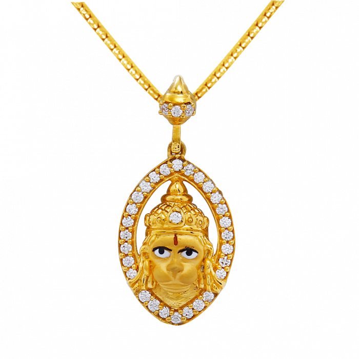 Gold 22KT Hanuman Pendant | Gold Pendants