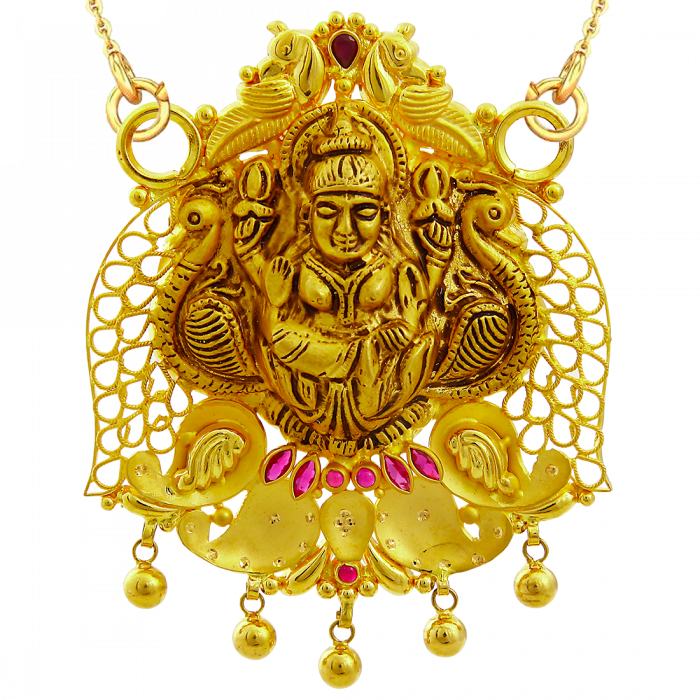 Buy Devinity Lakshmi Gold Pendant | GRT 