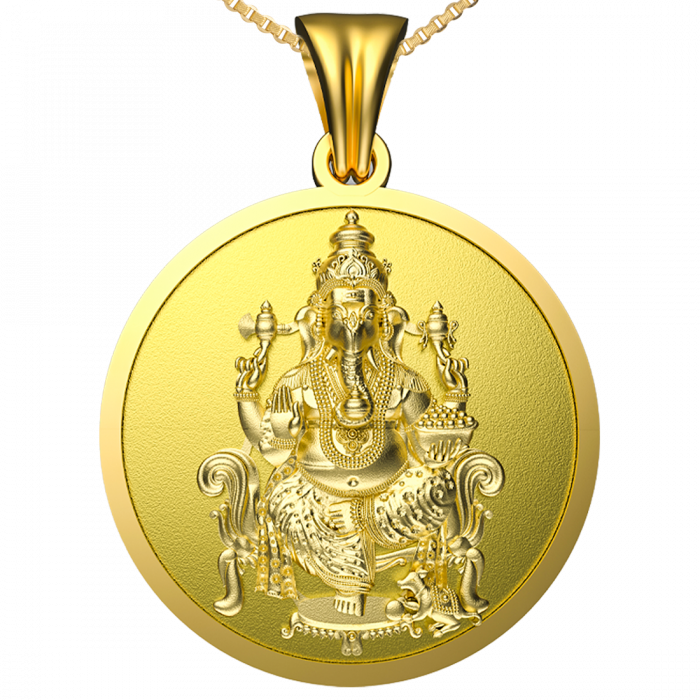 Buy Lord Ganesha Gold Pendant 17B311829 
