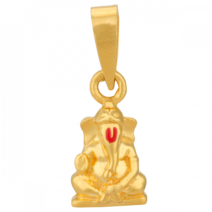 Buy Beautiful Lord Ganesha Gold Pendants | GRT Oriana