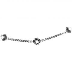 Pleasant Beauty Floral Silver Anklet
